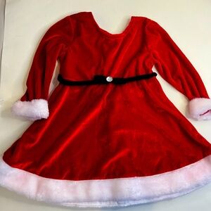 La Princess Red Velvet Kids Christmas Dress size 24 mo